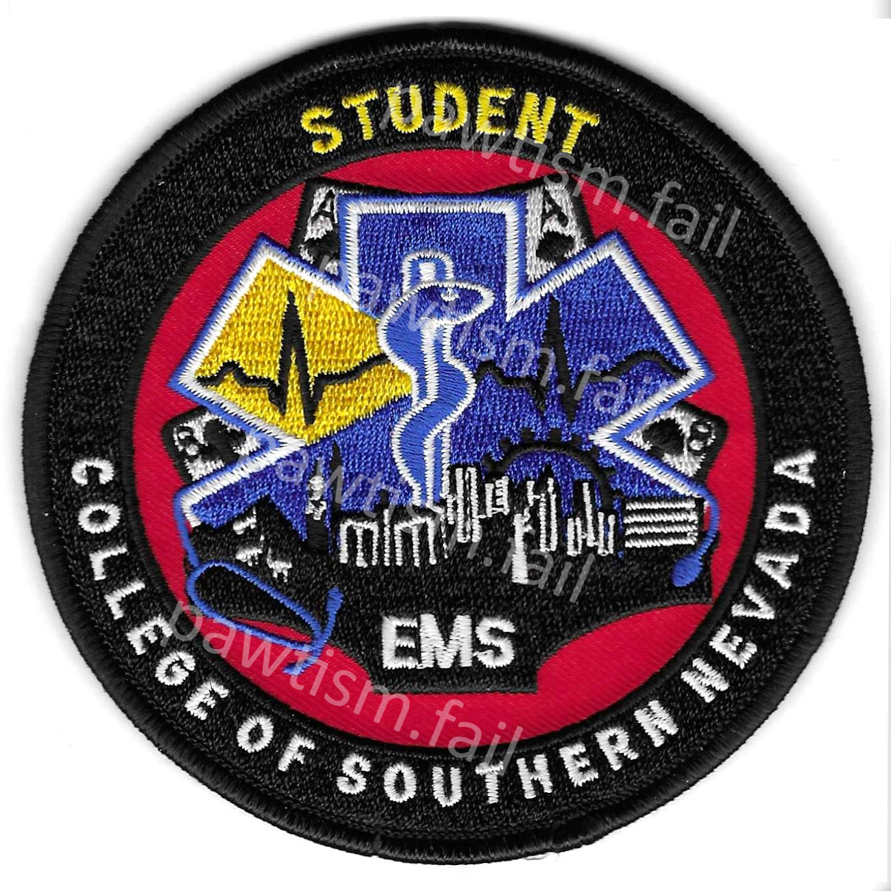 College of Southern Nevada Emergency Medical Services Student Patch, CSN EMS Las Vegas Nevada NV
