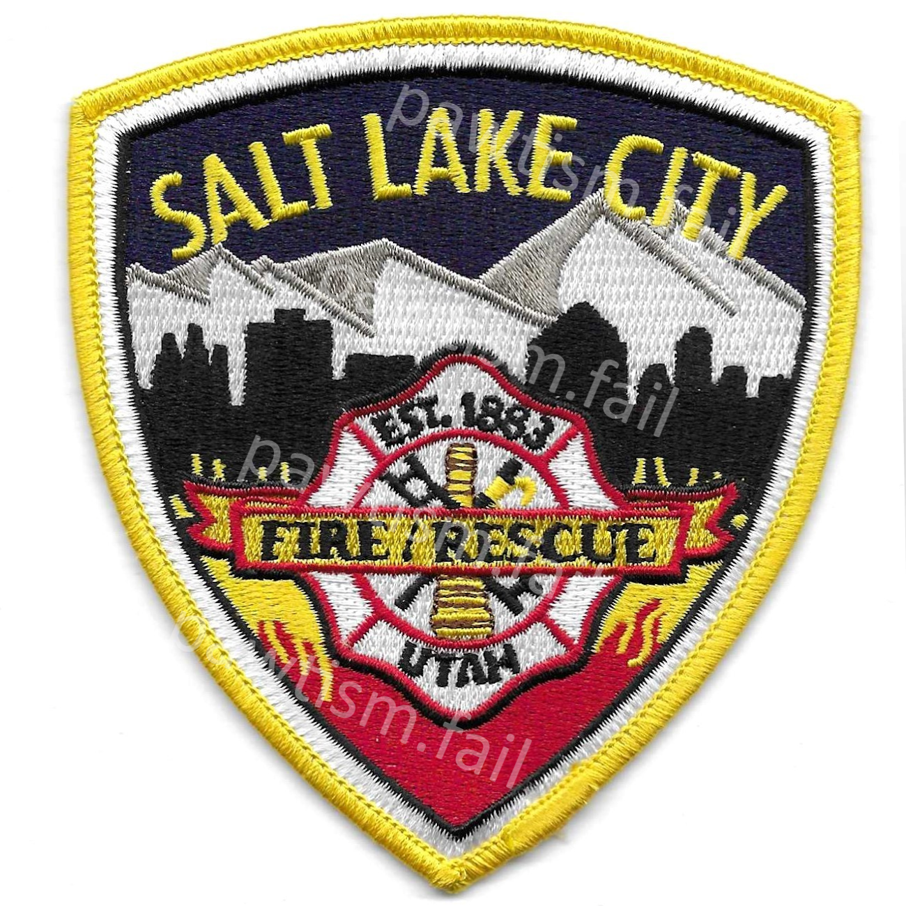 Salt Lake City Fire Rescue Patch, Utah UT SLCFD